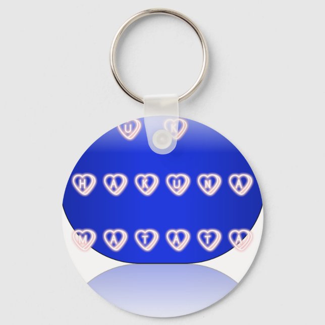 UK HAKUNA MATATA IMMER.pnng Schlüsselanhänger (Vorderseite)