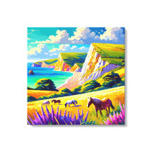 uk Jurassic Küstencanvas drucken