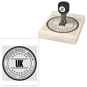 UK Logo Craft Partybedarf Majestätisch Violett Gro Gummistempel