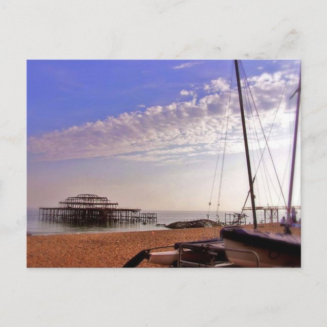 (UK) Old Brighton Pier Postcard Postkarte (Vorderseite)