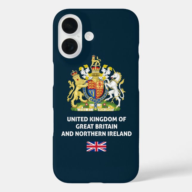 UK Pass Telefon iPhone 16 Hülle (Rückseite)