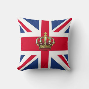 UK Queen Crown American MoJo Pillows Kissen
