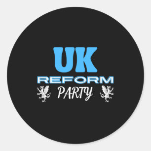 UK Reform Party Runder Aufkleber