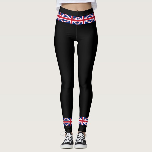 UK Royal Union Jack Flag Leggings (Vorderseite)