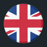 UK Royal Union Jack Flag Magnet<br><div class="desc">Die Union Jack oder Gewerkschaft Flag ist die Nationalflagge des Vereinigten Königreichs. Die Fahne hat auch in einigen anderen Commonwealth-Bereichen einen offiziellen oder halb offiziellen Status; beispielsweise ist sie in einer parlamentarischen Entschließung eine offizielle Flagge in Kanada und dort als Königliche Gewerkschaft-Flagge bekannt. Es wird auch als offizielle Flagge in...</div>