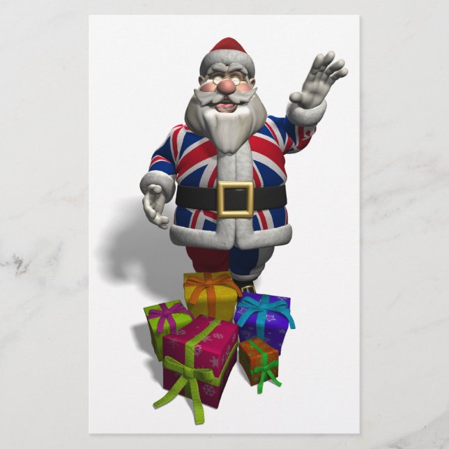UK Santa Claus Briefpapier (Vorderseite)