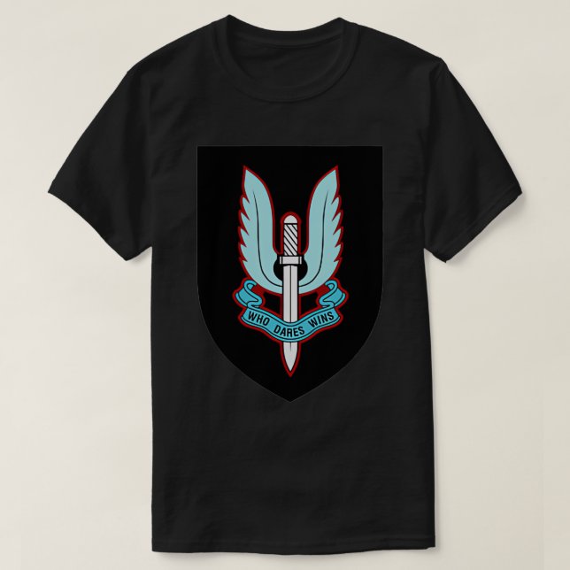 UK SAS SPECIAL AIR SERVICE BRITISH ARMY SPECIAL FO T-Shirt (Design vorne)