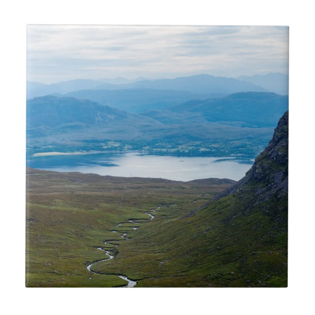 UK, Schottland - schottische Hochlandlandlandschaf Fliese (Vorderseite)
