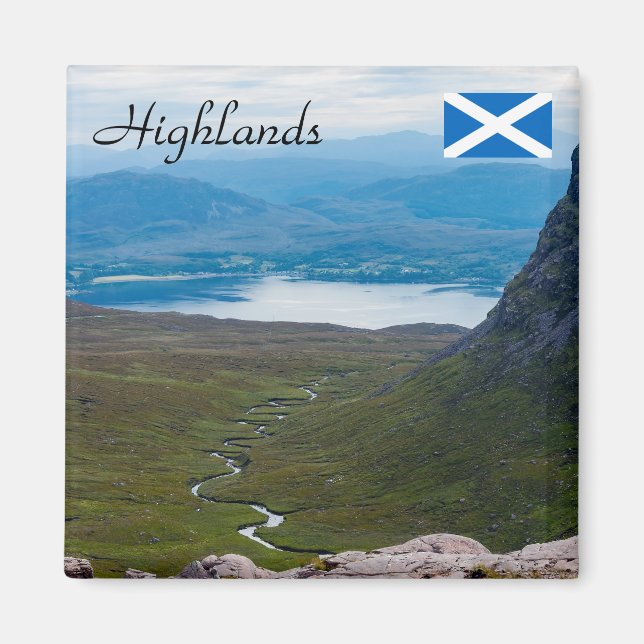 UK, Schottland - schottische Hochlandlandlandschaf Magnet (Vorne)
