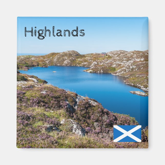 UK, Schottland - schottische Hochlandlandlandschaf Magnet (Vorne)