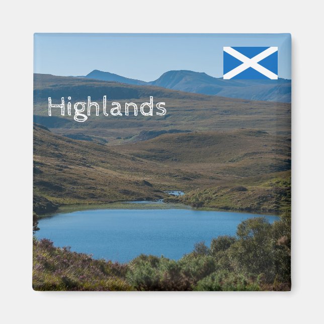 UK, Schottland - Typische Highlands Landschaft Magnet (Vorne)