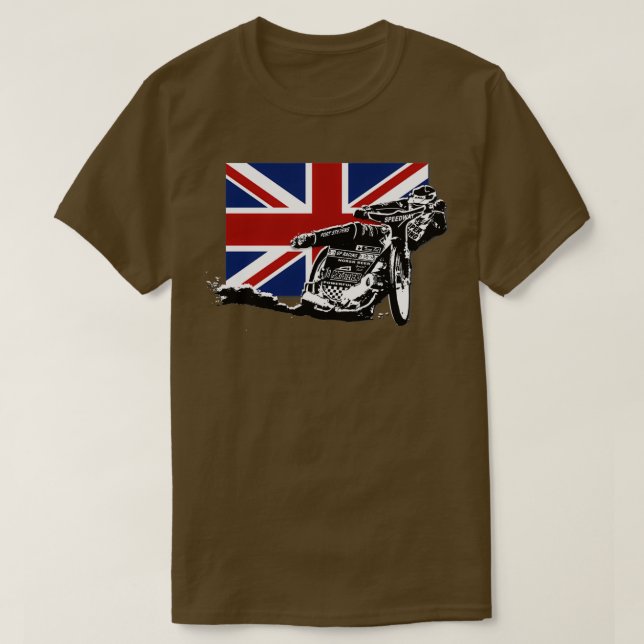 UK Speedway Motorrad Racing 1  T-Shirt (Design vorne)