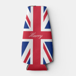 UK Union Jack British Flag Personalisiert Flaschenkühler