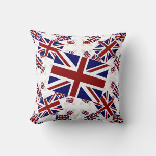 UK Union Jack Flagge in schiefen Schichten Kissen