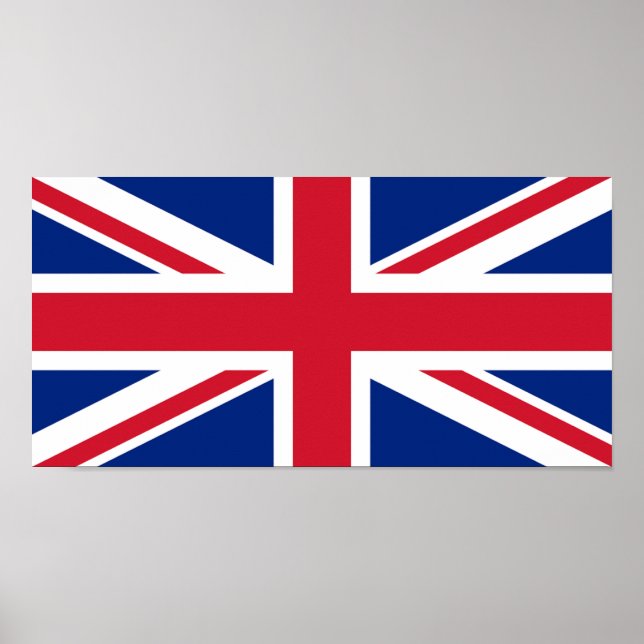 UK United Kingdom Britain Royal Union Jack Flag Poster (Vorne)