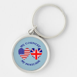 UK USA Mein Land Mein Erbe Schlüsselanhänger
