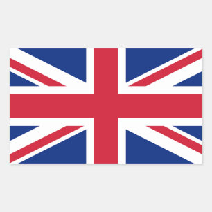 UK Vereinigtes Königreich Jack Flag Rechteckiger Aufkleber