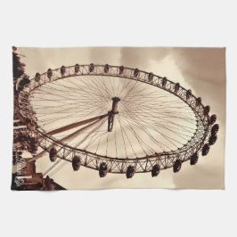 (UK) Vintage London Eye Geschirrtuch