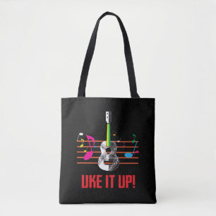 Uke es OBEN mit musikalischen Anmerkungen! Tasche