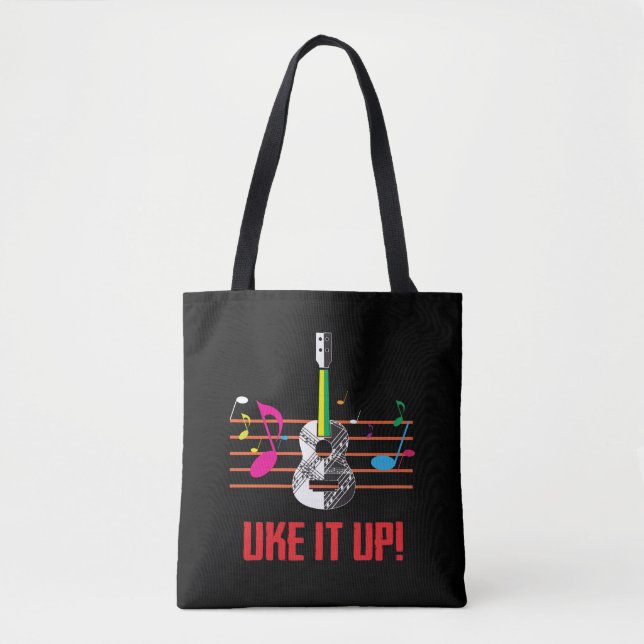 Uke es OBEN mit musikalischen Anmerkungen! Tasche (Vorderseite)