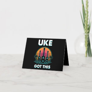 Uke Got diesen lustigen Ukulele Spieler Gitarrist Dankeskarte