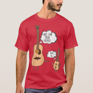 Uke I Be Your Vater Ukulele Gitarre Liebe Png T-Shirt