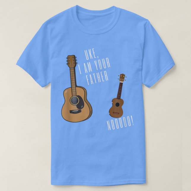 Uke I Be Your VaterFunny Ukulele Guitar 2978 T-Shirt (Design vorne)