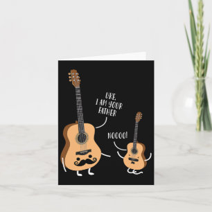 Uke Ich bin dein Vater T-Shirt Ukulele Gitarre  Karte