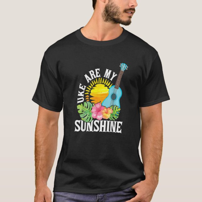 Uke ist mein Sonnenschein für Ukulele Player Ukule T-Shirt (Vorderseite)