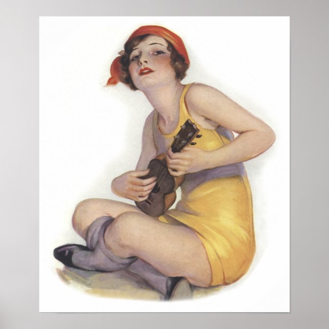 Uke Jouer Flapper Poster (Devant)