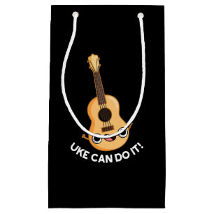 Uke kann es lustig machen positive Ukelele Pun Dar Kleine Geschenktüte