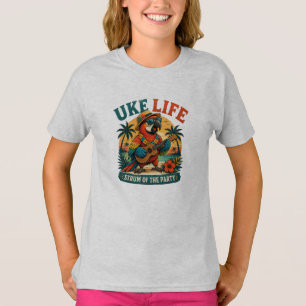 Uke Life Papagei – Insel-Vibes Ukulele-Vogel T-Shirt