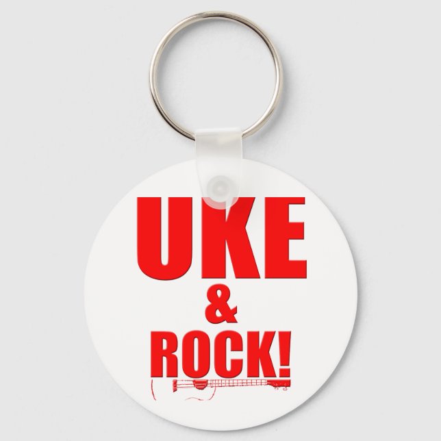 Uke & Rock Schlüsselanhänger (Vorderseite)