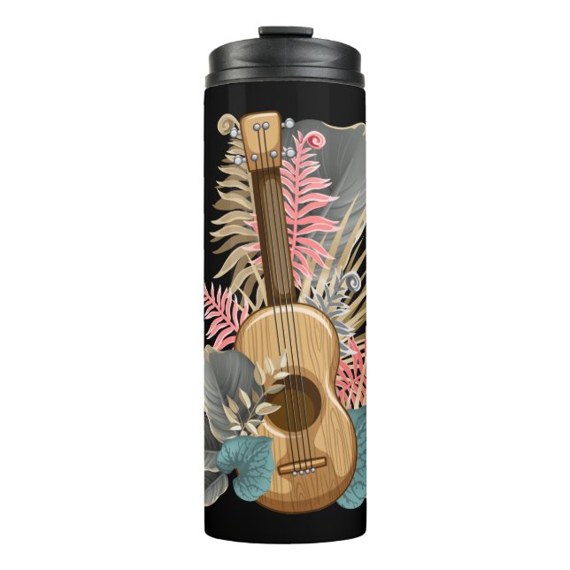 Uke Ukulele Guitar - Musician Guitarist Ukulele Thermosbecher (Vorderseite)