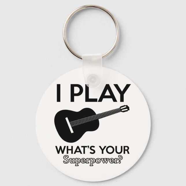 ukelele echte Designs Schlüsselanhänger (Vorderseite)