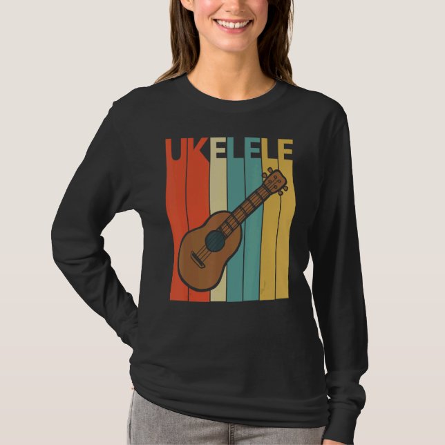 Ukelele Musikinstrument T-Shirt (Vorderseite)