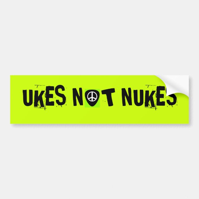 UKES NICHT KERNWAFFEN AUTOAUFKLEBER (Vorne)