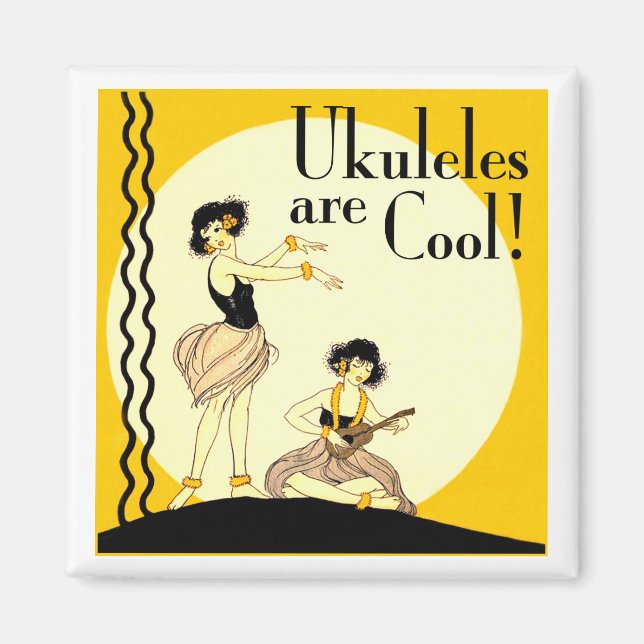 Ukes sind Cool! Magnet (Vorne)