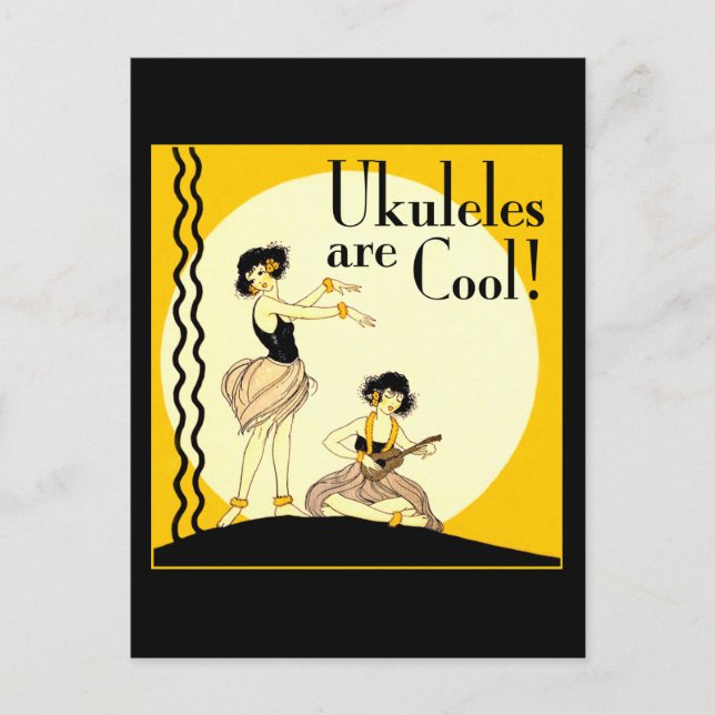 Ukes sind Cool! Postkarte (Vorderseite)