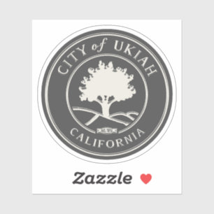 UKIAH MENDOCINO CALIFORNIA AUFKLEBER