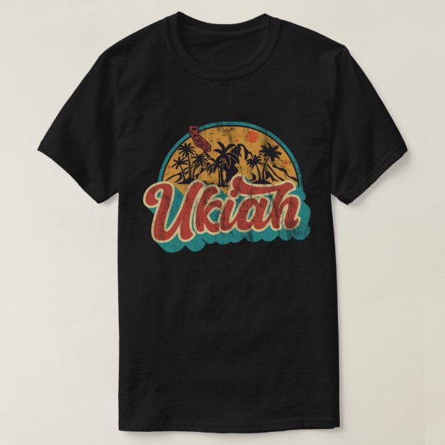 Ukiah, T - Shirt Kalifornien (Design vorne)