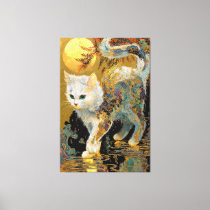 Ukiyo-e Cat   Japanische Holzblockkunst Leinwanddruck