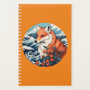 Ukiyo-e fox japan planer