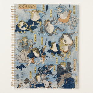 Ukiyo-e Grenouilles Guerriers Antiquités Art Japon