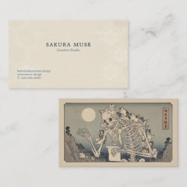 Ukiyo-e Inspired Business Card – Dramatic ZEN Visitenkarte