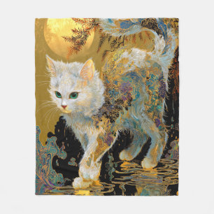 Ukiyo-e Katze   Japanische Holzschnittkunst Fleecedecke
