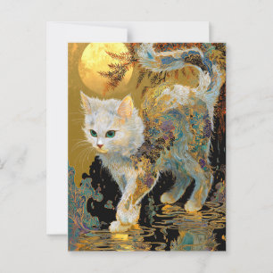 Ukiyo-e Katze   Japanische Holzschnittkunst Postkarte