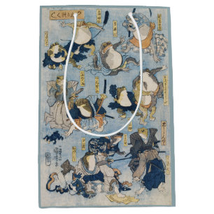 Ukiyo-e-Kriegerfrösche Antike japanische Kunst Mittlere Geschenktüte