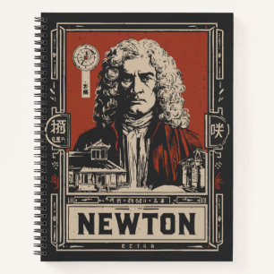 Ukiyo-e Newton   Wissenschaftliches Genius-Portrai Notizbuch