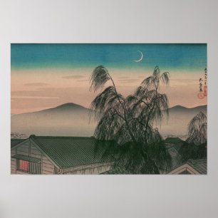 Ukiyoe [Goyo] Abendmond (XL) Poster